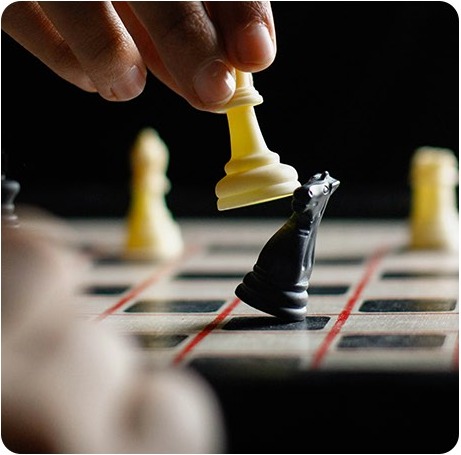 Chess pieces representing strategic fiduciary decision-making